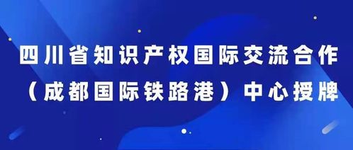 四川省首个知识产权国际交流合作 成都国际铁路港 中心成立